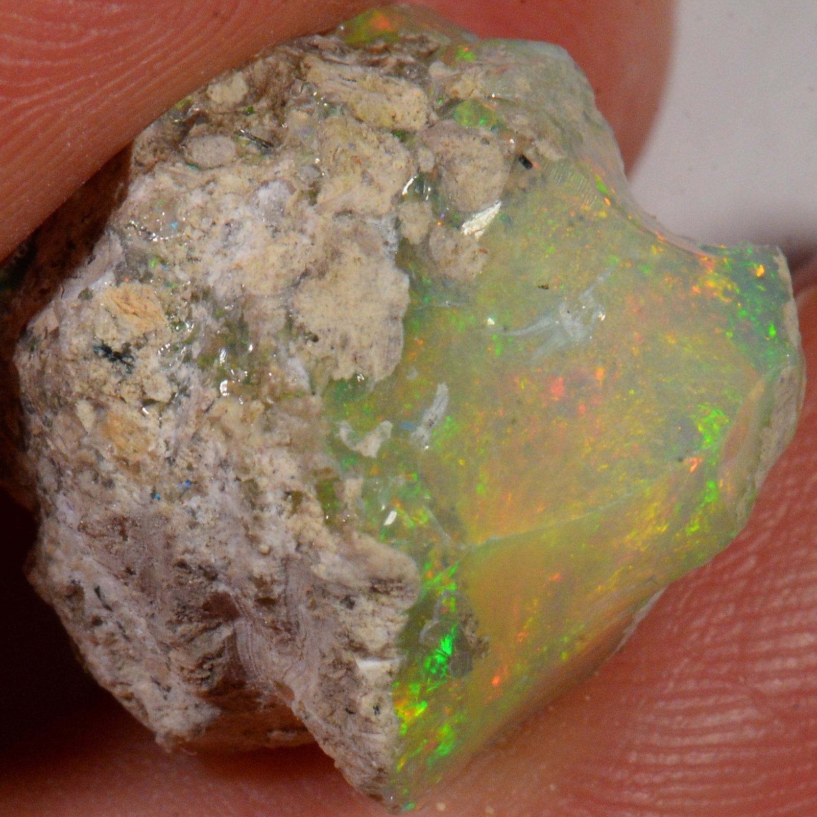 17 Carat - Rough Ethiopian Welo Opal — natural untreated rough Ethiopian Welo opal