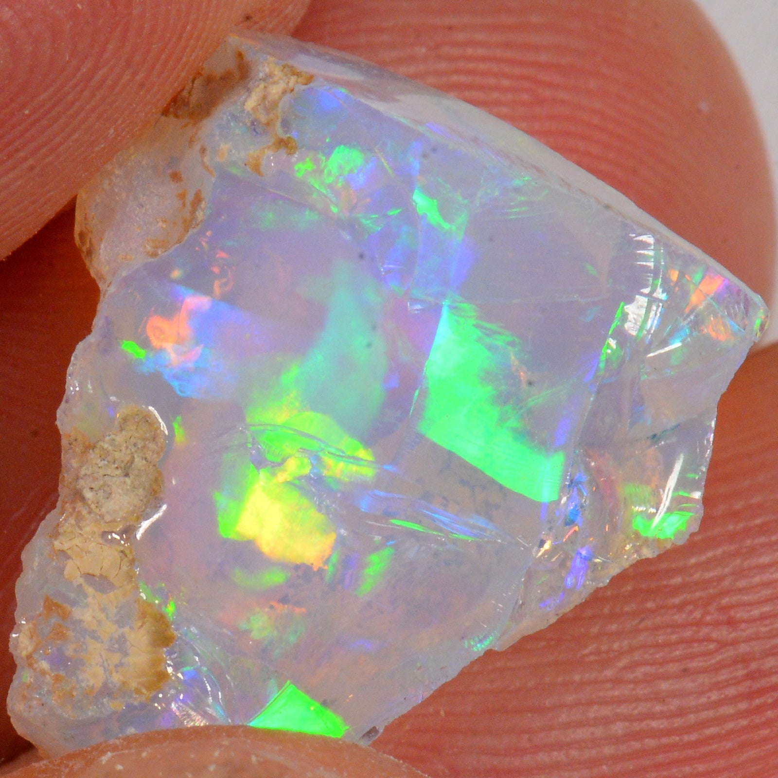 8 Carat - Rough Ethiopian Welo Opal — natural untreated rough Ethiopian Welo opal