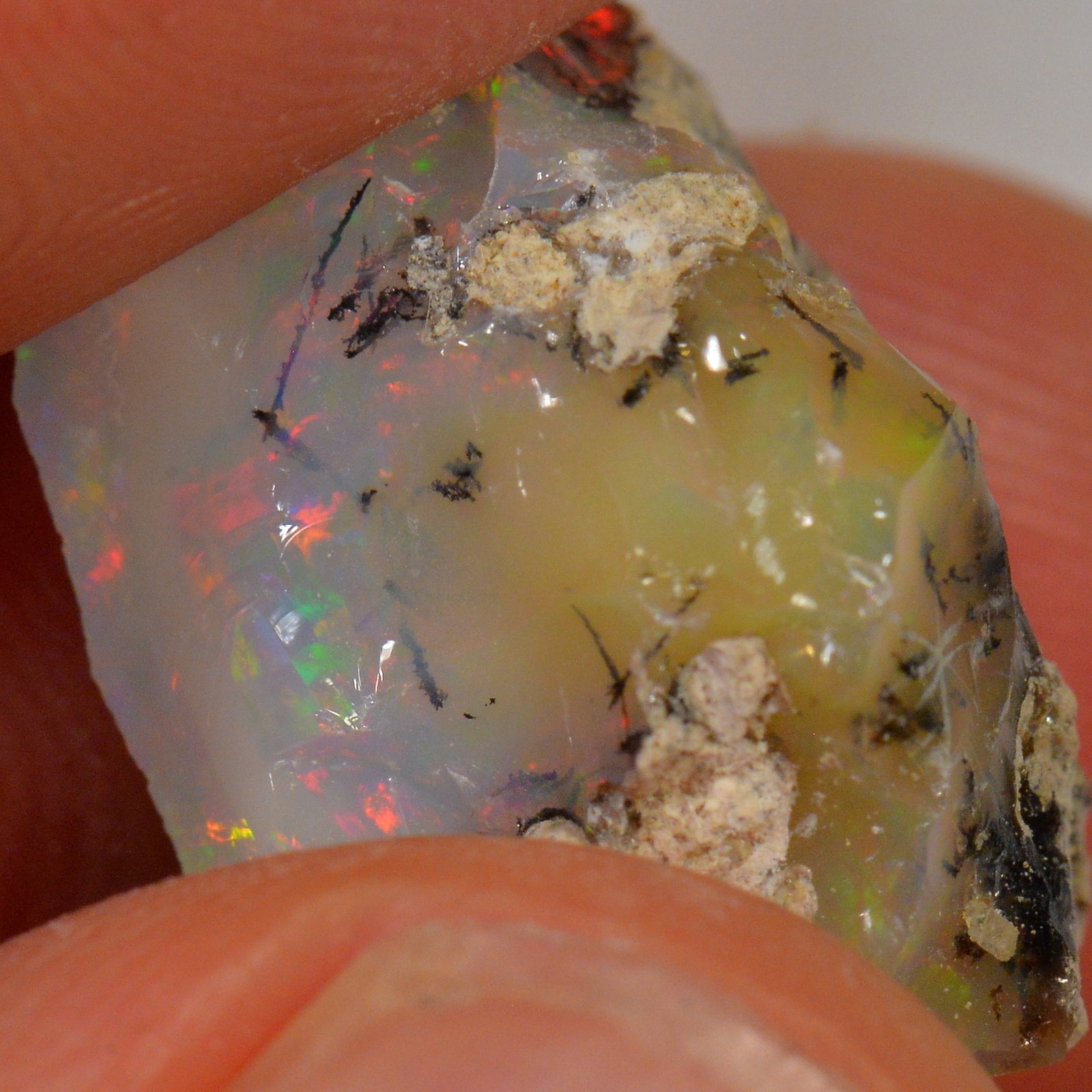 13.5 Carat - Rough Ethiopian Welo Opal — natural untreated rough Ethiopian Welo opal