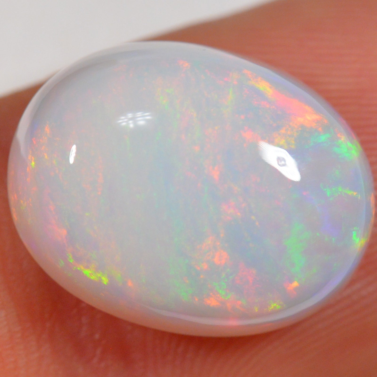 9.2 Carat - Bright Oval Ethiopian Welo Opal — natural untreated Ethiopian Welo opal