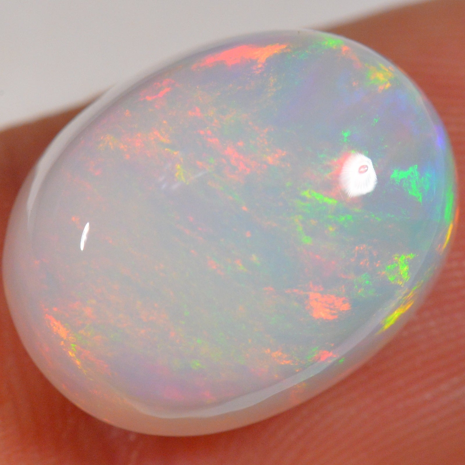 9.2 Carat - Bright Oval Ethiopian Welo Opal — natural untreated Ethiopian Welo opal