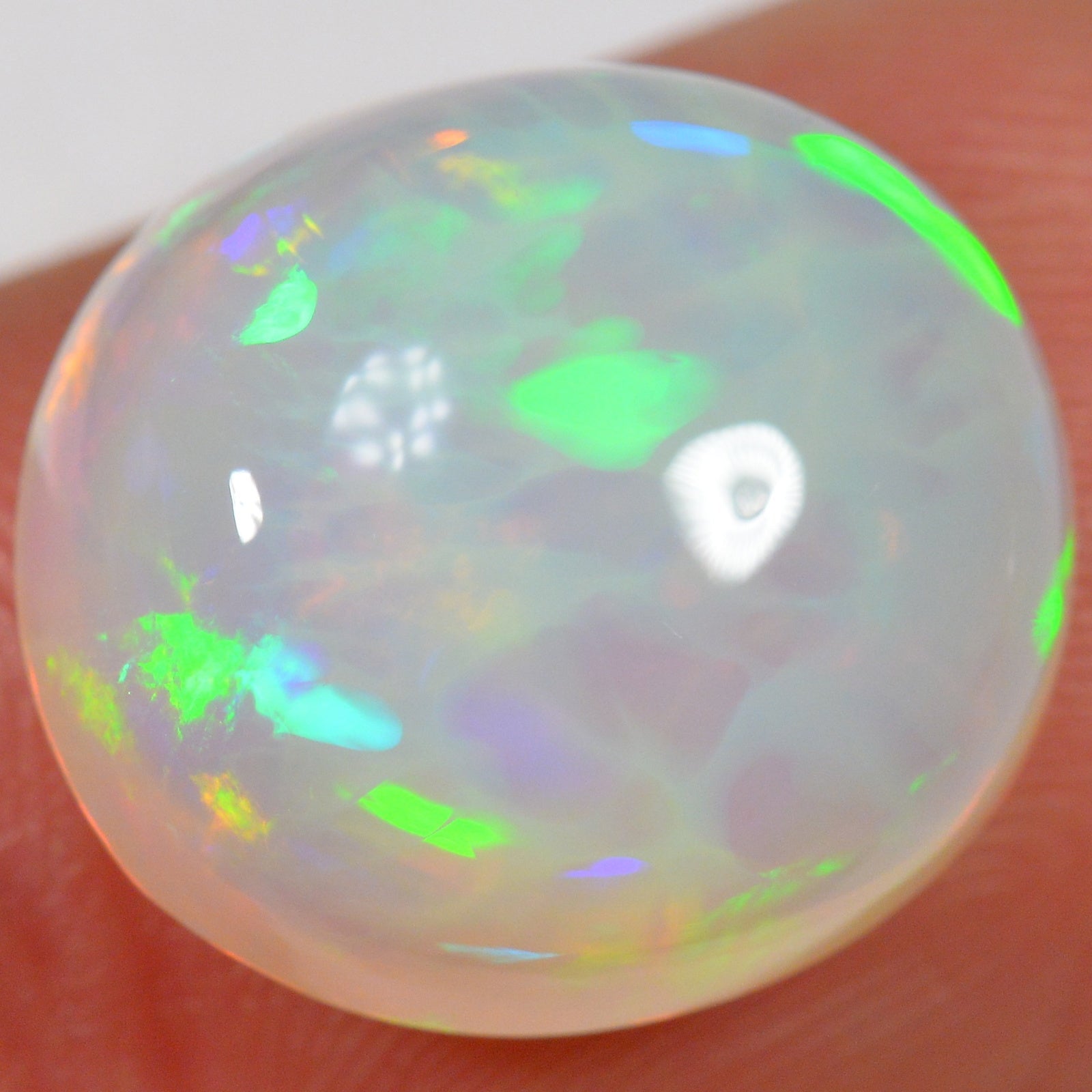 9.2 Carat Beautiful Ethiopian Welo Opal with Cell Pattern — natural untreated Ethiopian Welo opal