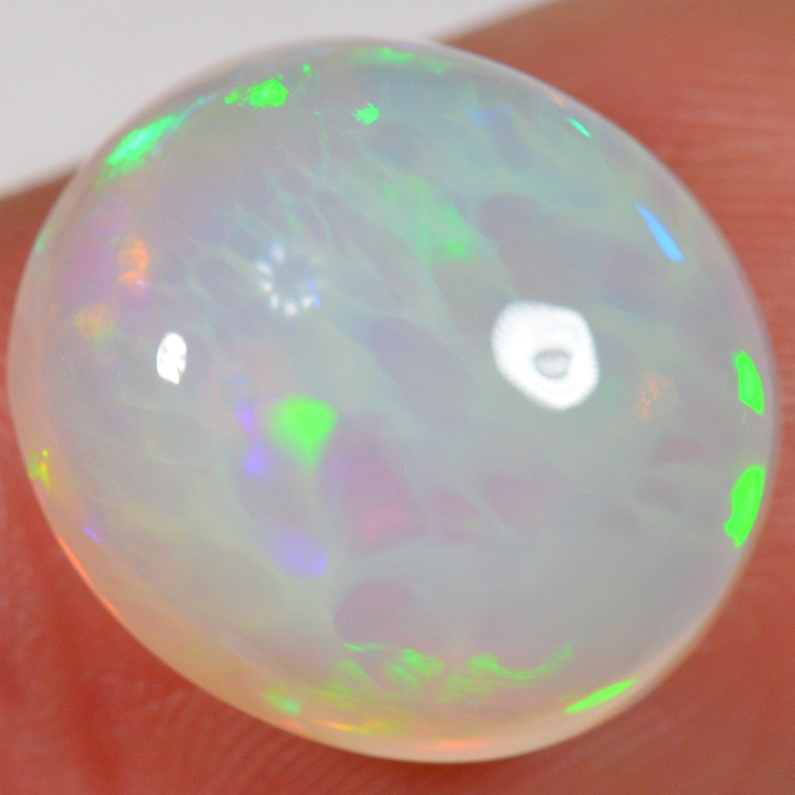 9.2 Carat Beautiful Ethiopian Welo Opal with Cell Pattern — natural untreated Ethiopian Welo opal