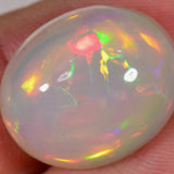 13.5 carat - greyish oval cut Ethiopian Welo Opal