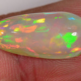 4.4 Carat Teardrop Ethiopian Welo Opal with Stripe Pattern 