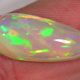 4.4 Carat Teardrop Ethiopian Welo Opal with Stripe Pattern 