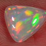 1.1 Carat - Triangular Ethiopian Welo Opal with Rainbow 