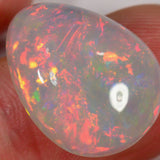 11.5 carat - Teardrop-shaped Ethiopian Welo Opal with lots of red 