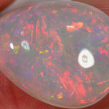 11.5 carat - Teardrop-shaped Ethiopian Welo Opal with lots of red 