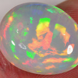 7.3 carat - Teardrop-shaped Ethiopian Welo Opal with intense play of colors 