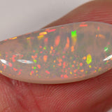 5.6 Carat - Light Gray Ethiopian Welo Opal with Pinfire and Stripes 