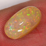 1.4 carat - oval cut Ethiopian Welo Opal with little color