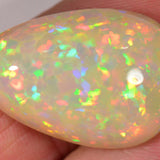 17.5 carat - Brilliant teardrop-shaped Ethiopian Welo Opal with chaff pattern 