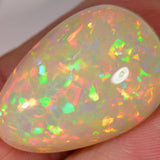 17.5 carat - Brilliant teardrop-shaped Ethiopian Welo Opal with chaff pattern 