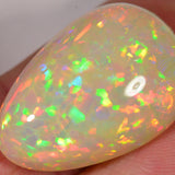 17.5 carat - Brilliant teardrop-shaped Ethiopian Welo Opal with chaff pattern 