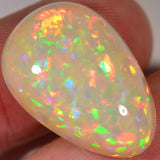 17.5 carat - Brilliant teardrop-shaped Ethiopian Welo Opal with chaff pattern 