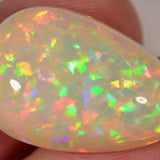 17.5 carat - Brilliant teardrop-shaped Ethiopian Welo Opal with chaff pattern 