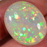 19.2 carat - oval cut Ethiopian Welo opal with a beautiful pattern 