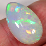 6 carat teardrop shaped Ethiopian Welo opal with cell pattern