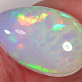 6 carat teardrop shaped Ethiopian Welo opal with cell pattern