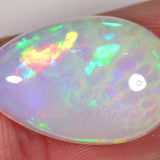 6 carat teardrop shaped Ethiopian Welo opal with cell pattern