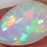 6 carat teardrop shaped Ethiopian Welo opal with cell pattern