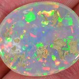 9 Carat - Beautiful Oval Cut Ethiopian Welo Opal with Hexagons 