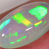 4.2 carat - Oval Ethiopian Welo Opal with stripe pattern 