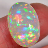 13.4 carat - Ethiopian Welo Opal with wonderful rainbows 