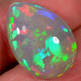 12.7 Carat - Stunning Dark Teardrop Shaped Ethiopian Welo Opal 