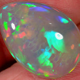 12.7 Carat - Stunning Dark Teardrop Shaped Ethiopian Welo Opal 