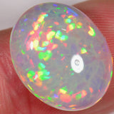 7.5 carat - Oval cut Ethiopian Welo Opal with honeycomb pattern 