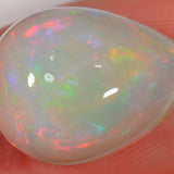 8.5 carats - teardrop-shaped Ethiopian Welo Opal with soft pastel colors 