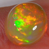 4.7 carats - Oval Ethiopian Welo Opal with brown base color 