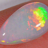 3.6 carat - teardrop shaped Ethiopian Welo Opal with cells