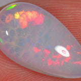 3.6 carat - teardrop shaped Ethiopian Welo Opal with cells