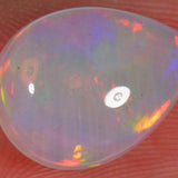 3.7 carats - teardrop shaped Ethiopian Welo Opal