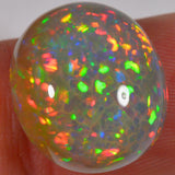 11.2 carats - Beautiful dark oval cut Ethiopian Welo Opal 