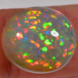 11.2 carats - Beautiful dark oval cut Ethiopian Welo Opal 