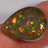 9.3 carats - Brilliant Dark Teardrop-shaped Ethiopian Welo Opal 