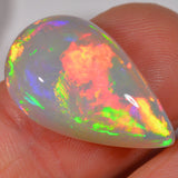 13 carat - colorful Ethiopian Welo Opal drop 