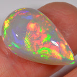 13 carat - colorful Ethiopian Welo Opal drop 