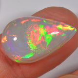 13 carat - colorful Ethiopian Welo Opal drop 