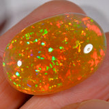 28.6 carats - Brilliant orange/gold Ethiopian Welo Opal 