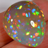 29.8 carats - Absolute explosion of color - teardrop-shaped Ethiopian Welo Opal 