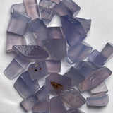 42 grams - Parcel of small blue raw chalcedony from Ethiopia - 34 pieces