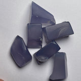 35 Grams - Parcel with raw blue Chalcedony from Ethiopia - 6 pieces