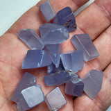 36 Grams - Parcel with raw blue chalcedony from Ethiopia - 15 pieces