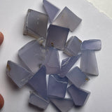 75 Grams - Parcel of Raw Ice Blue Chalcedony from Ethiopia - 17 Pieces