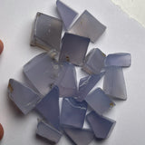 75 Grams - Parcel of Raw Ice Blue Chalcedony from Ethiopia - 17 Pieces